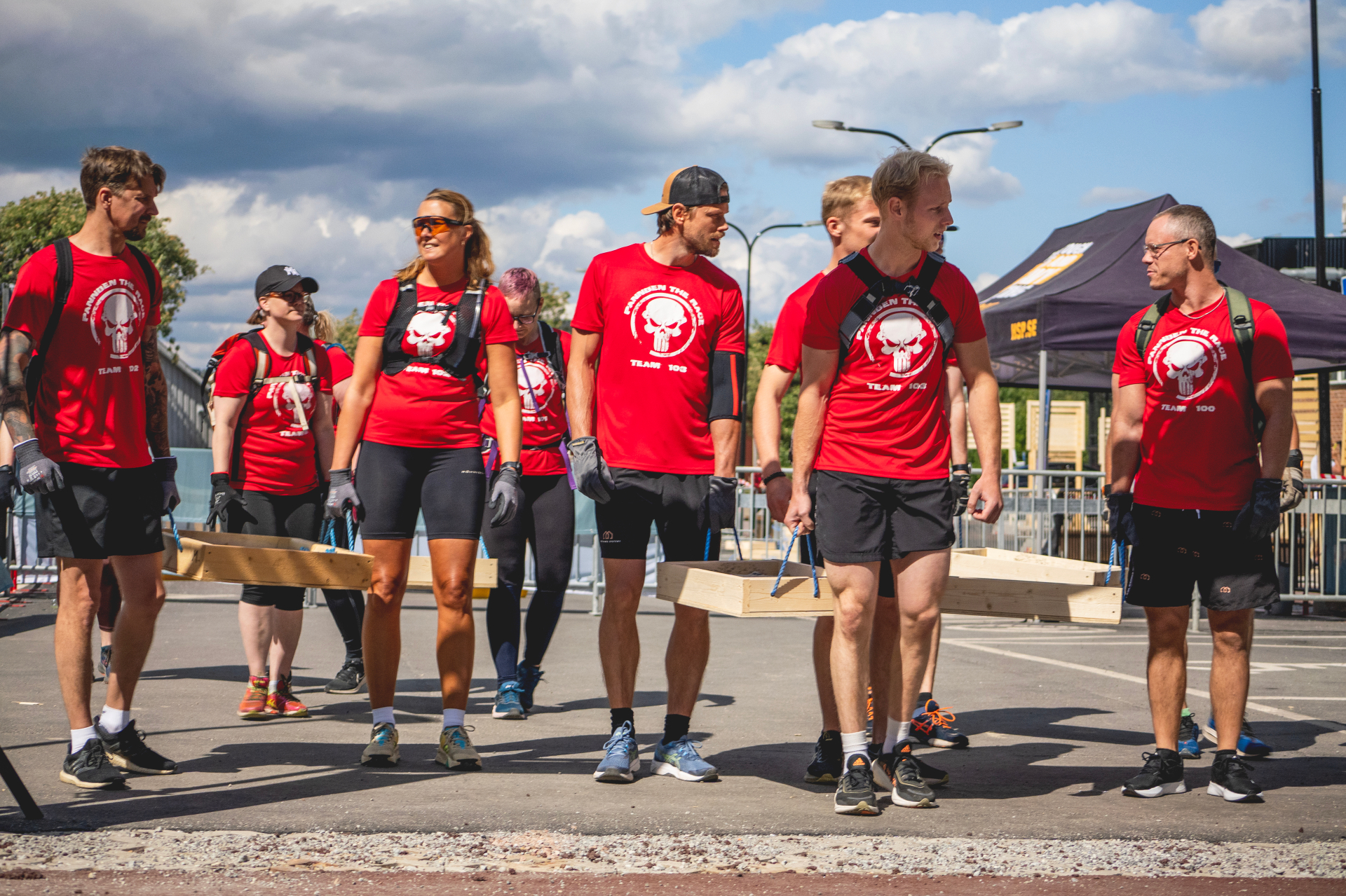 Pannben team at race